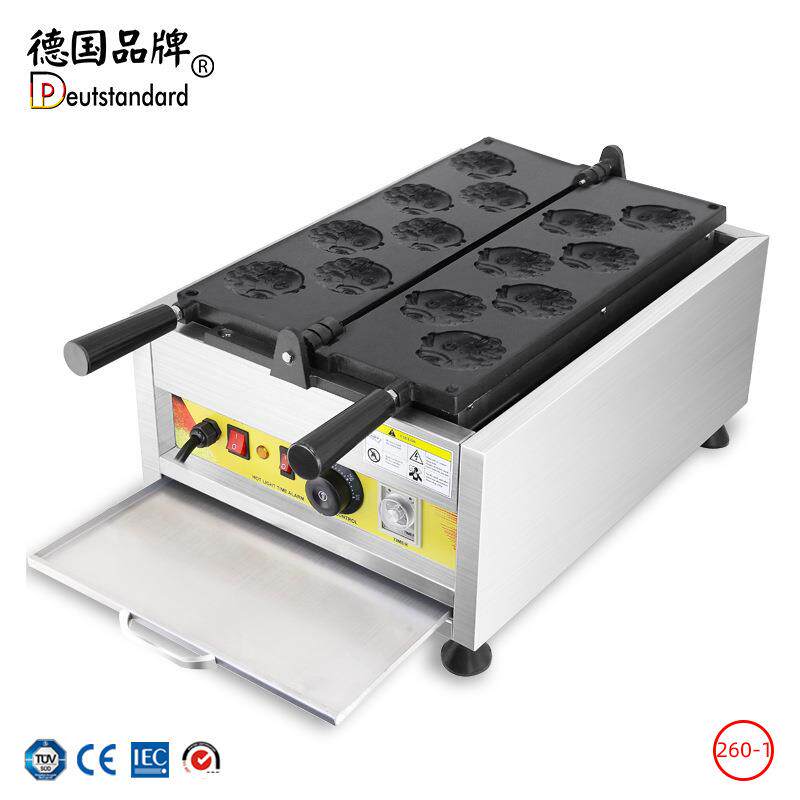 鲷鱼烧机华夫饼迷你鲷鱼烧机圆形红豆饼稠鱼烧电热五谷鱼饼机烤饼
