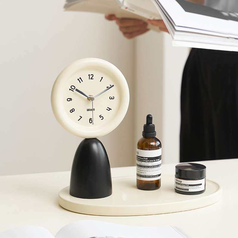 wozoom屋准家居奶油风客厅桌面时钟摆件玄关座钟托盘电视柜装饰品,电子元器件市场,其它元器件,淘宝优惠券,粉丝福利购,淘宝优惠卷