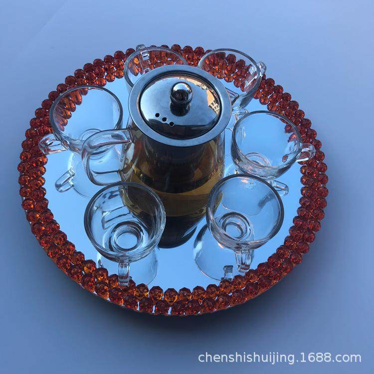 欧式水晶化妆转盘茶具转盘创意水果盘家居摆件,节庆用品/礼品,新娘配件,淘宝优惠券,粉丝福利购,淘宝优惠卷