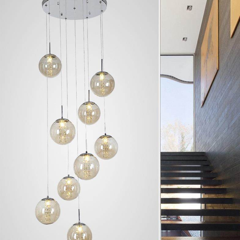 北欧楼梯吊灯创意客厅灯具现代个性别墅旋转长吊灯复式楼大气灯饰,智能设备,其他智能设备,淘宝优惠券,粉丝福利购,淘宝优惠卷