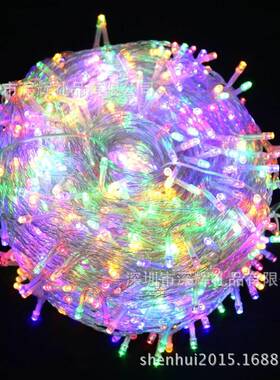 新款低压LED窗帘灯串婚庆节日装饰彩灯50米500灯低压装饰灯串