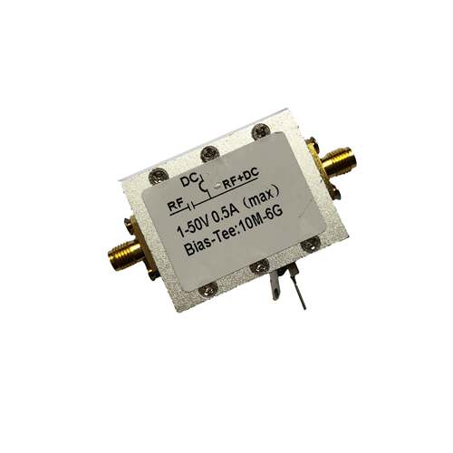 射频隔直器偏置器同轴馈电BiasTee10MHz-6GHz低插损