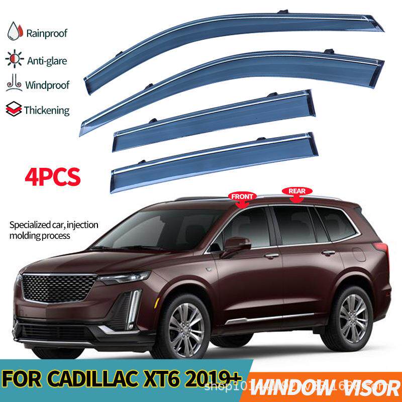 适用凯迪拉克XT6晴雨挡雨板雨眉CadillacXT62019+Windowvisor