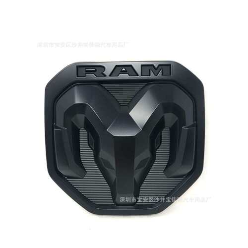 适用新款道奇RAM尾箱标RAM1500改装贴标公羊车标羊头标皮卡标
