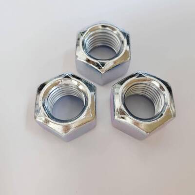 DIN980V六角全金属压点式锁紧螺母M1610级蓝白锌