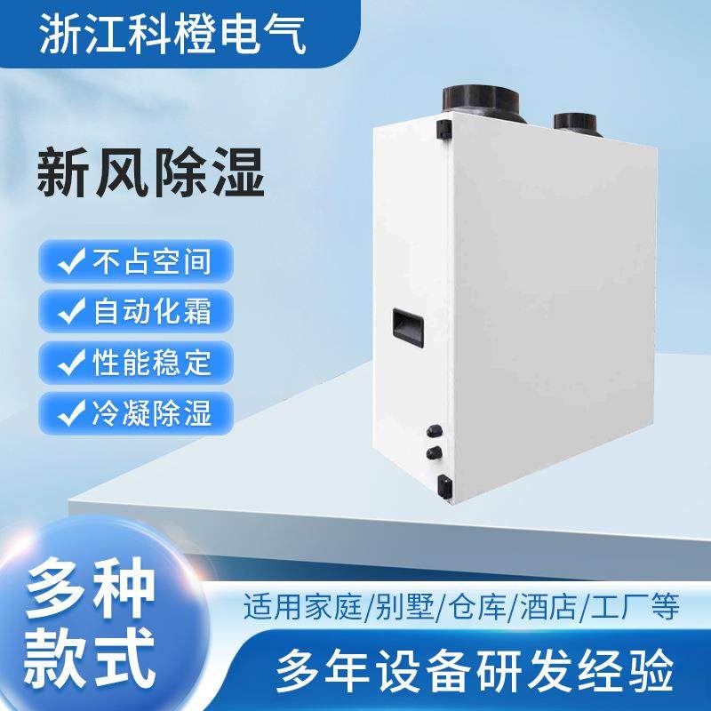 新风除湿机别墅地下室仓库工业抽湿机商用换气机净化空气