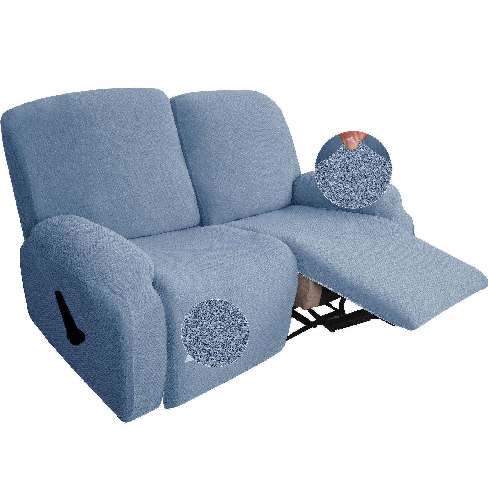 弹力加厚全包按摩椅套提花布艺沙发躺椅罩美式