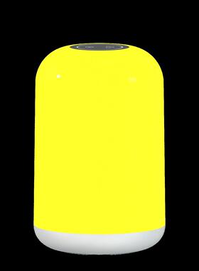 2022新款迷你LED桌面插电圆柱床头灯触摸感应七彩变色氛围小夜灯