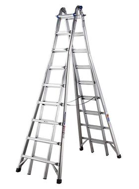 稳耐（werner）MTX-21CN摩天梯铝合金伸缩式人字梯3.4米至6.4米