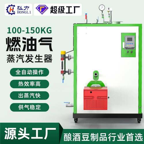 弘力100KG燃油气蒸汽发生97%热效率蒸汽养护器多功能商用型锅
