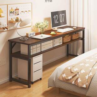 墙边窄桌长条桌靠墙细长条桌子超窄夹缝柜简易小桌子床边桌卧室桌