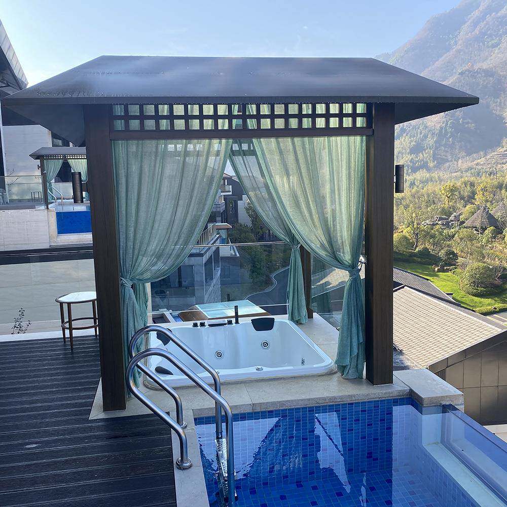 亚克力家用成人加热幻彩浴盆智能恒温多人冲浪按摩水疗户外大浴缸