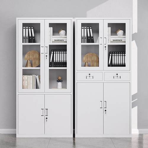 加厚钢制办公室文件柜铁皮柜子档案柜存放柜资料柜财务凭证储物柜