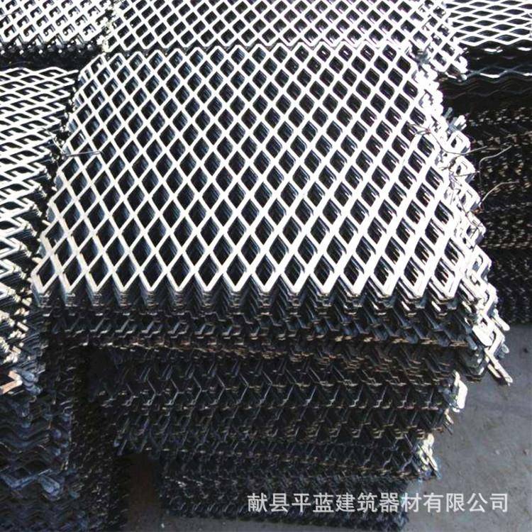 建筑钢芭网工地脚手架钢笆网片菱形孔包边脚踏网保质量
