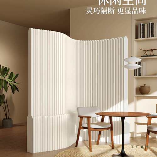 新型纸屏风隔断客厅2026新款公室入玄关可折叠移动挡板隔板假墙