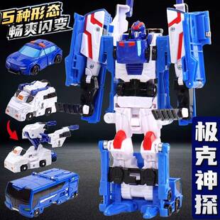 咖宝车神时空守护变形机器人汽车金刚男孩玩具极克神探晴空舞者卡