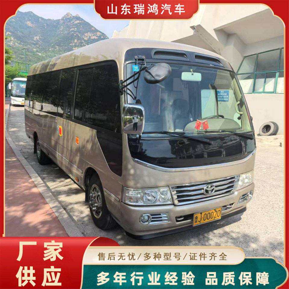 常年出口中巴老款丰田考斯特客车电动门19-23座舒适座椅