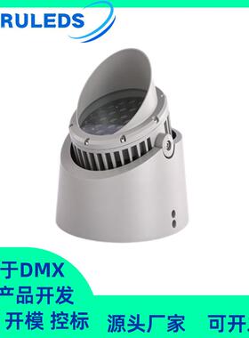 全彩RGBW恒功率DMX512结构防水桥梁山体瀑布抱箍树桩60W投光灯