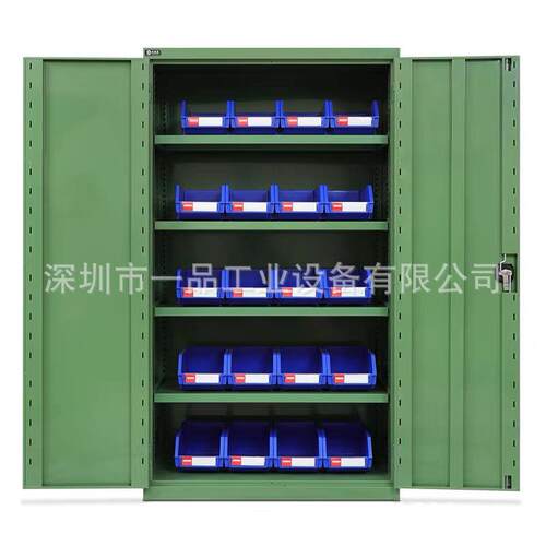 多功能铁皮工具柜重型双开门工具柜层板五金工具置物柜带零件盒