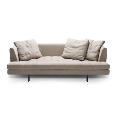 新款北欧小户型布艺沙发设计师创意沙发店铺民宿三人休闲客厅沙发