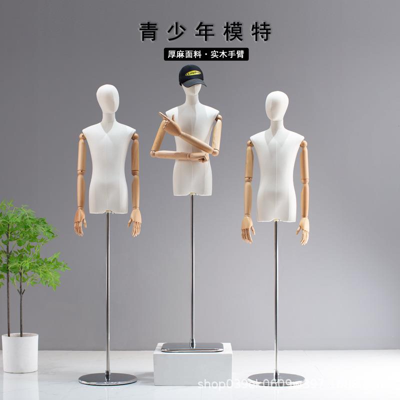 青少年模特全身人台橱窗服装道具人偶男女上身儿童装店大童展示架