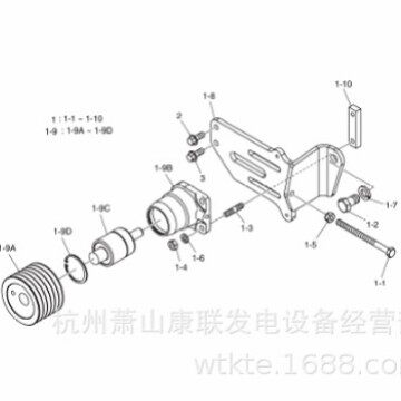89CM1025六角法兰螺栓P222FE斗山