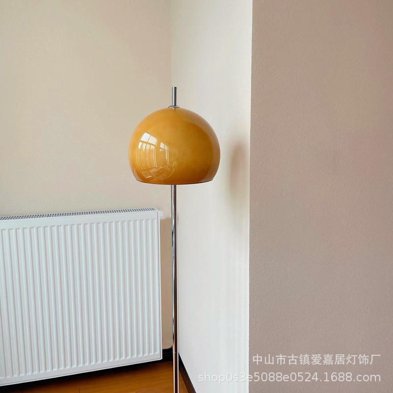 北欧客厅玻璃台灯中古风民宿卧室床头书房护眼节能客厅落地灯