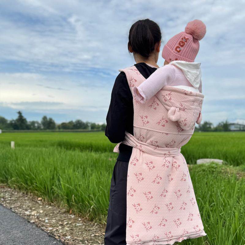 背小娃儿背巾加棉秋冬季宝宝背袋四川重庆地区婴幼儿背裙背布后背