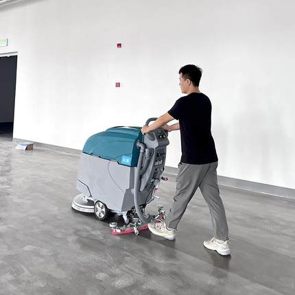 全自动手推式洗地机H55自动行走驱动充电式拖地机家政保洁清洁