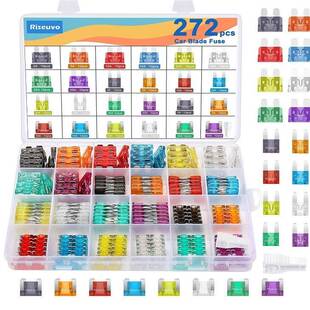 272PCS汽车迷你平脚标准保险丝组合套装2A5A10A15A20A25A30A35A