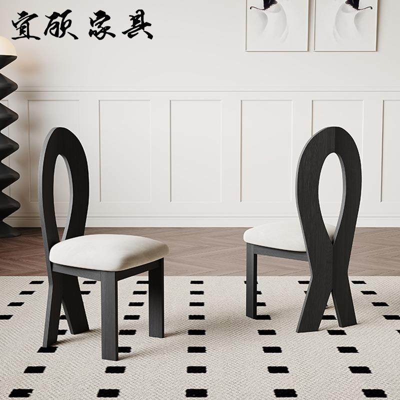法式复古实木餐椅家用小户型网红吃饭椅子极简绒布软包靠背化妆椅,纺织面料/辅料/配套,纺织机械配件,淘宝优惠券,粉丝福利购,淘宝优惠卷