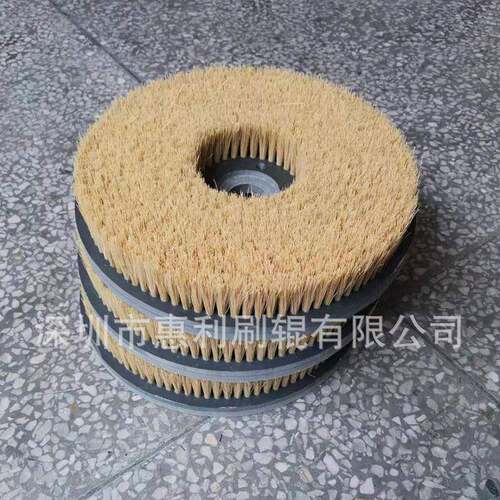 深圳毛刷厂专业制作PCB主板焊锡后清洗机毛刷盘助焊剂残留物清洗