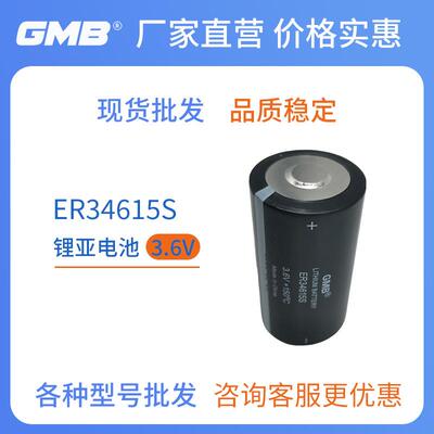 新款ER34615SGMB锂亚电池3.6V锂亚硫酰氯高温电池供应