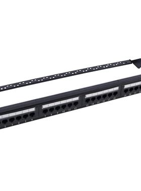 六类配线架cat6配线架六类机柜配线架打线式配线架24口非屏蔽配线