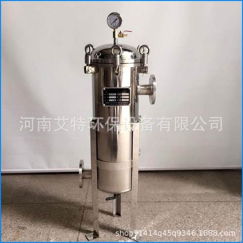 艾特环保不锈钢袋式过滤器内装20袋配PTFE滤袋300m³