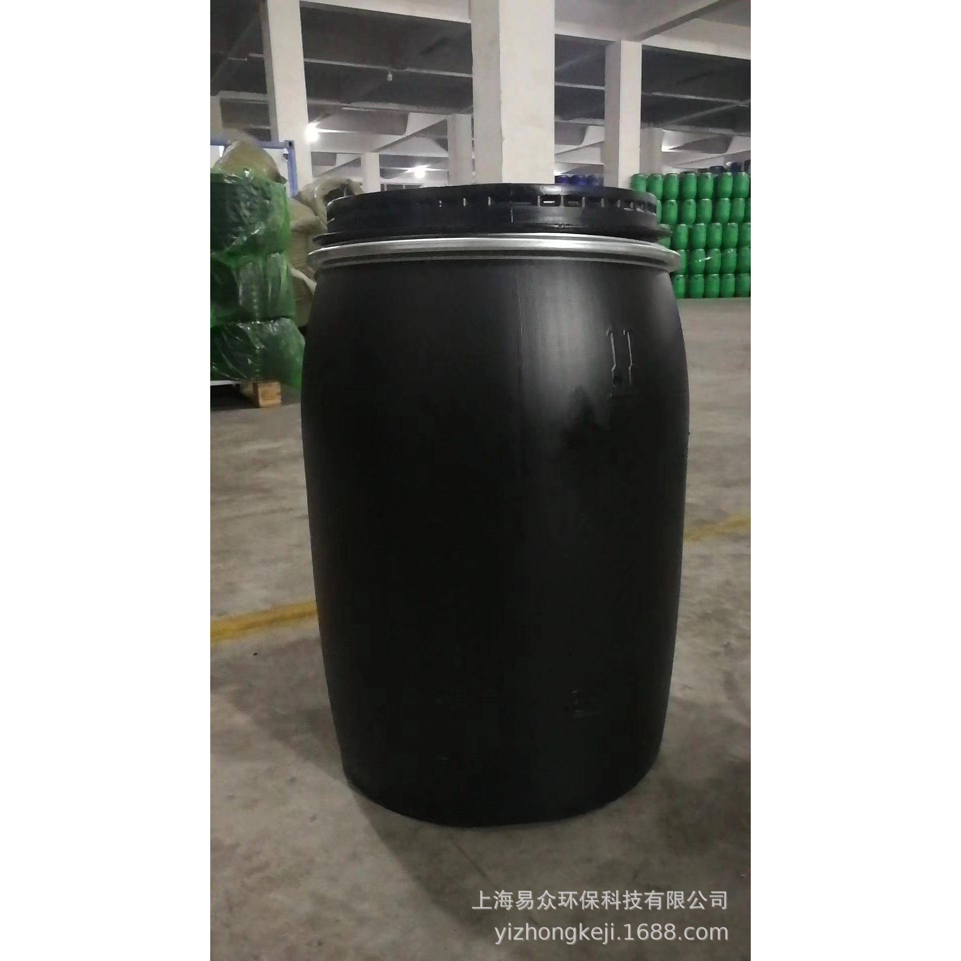 120L塑料桶黑桶120KG法兰桶化工桶大口桶耐酸碱桶耐腐蚀加厚圆桶