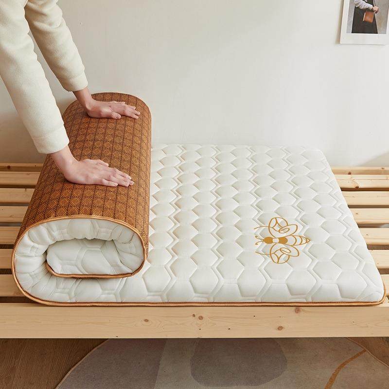 四季通用双面床垫宿舍正反两用单双人出租房专用可折叠藤席软垫子,纺织面料/辅料/配套,纺织机械配件,淘宝优惠券,粉丝福利购,淘宝优惠卷
