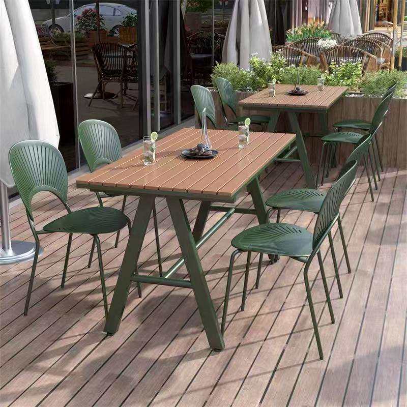 咖啡店户外休闲桌椅组合露天防水防晒阳台休息布置花园庭院餐桌椅