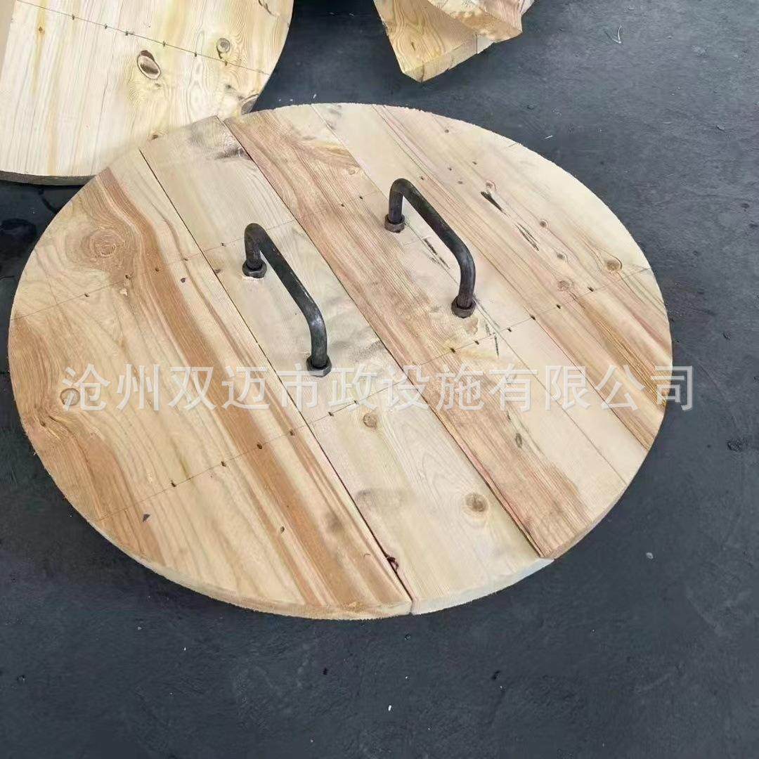 松木井盖保温内盖680木质井盖防冻锡纸井盖