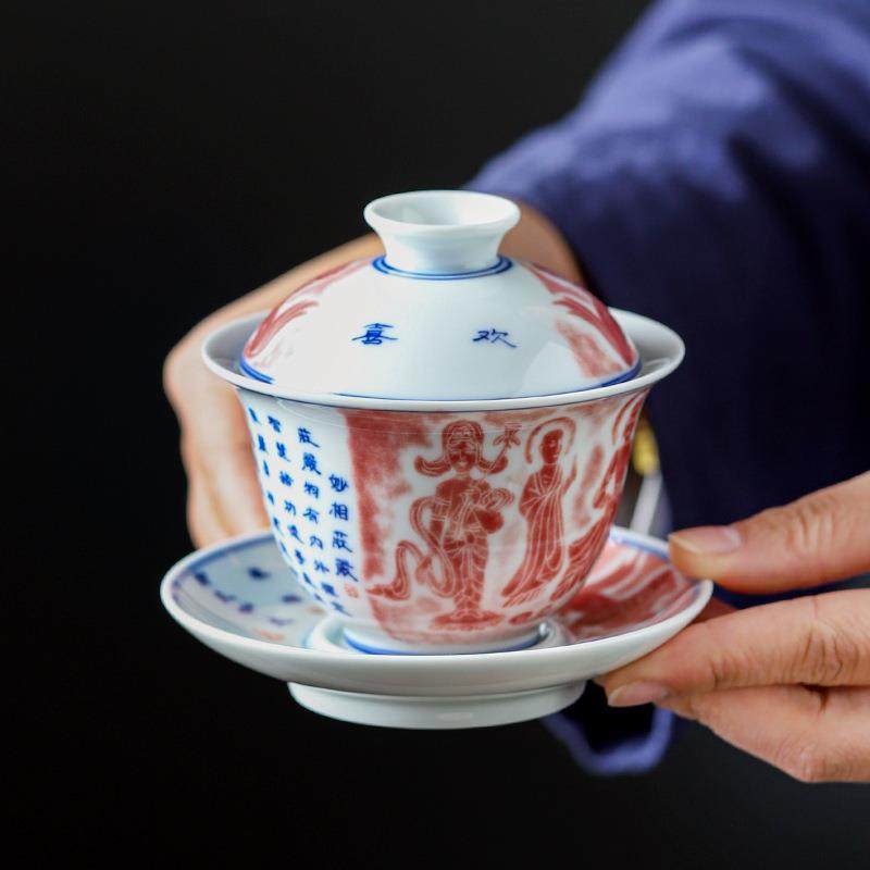 云窟万象盖碗茶杯单个泡茶茶碗带盖三才大号功夫家用茶具套装青花,畜牧/养殖物资,畜牧/养殖器械,淘宝优惠券,粉丝福利购,淘宝优惠卷