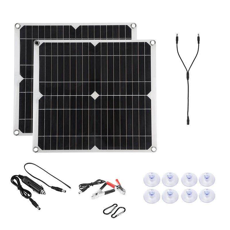 折叠太阳能发电板户外便携式充电板50W18V太阳能折叠板太阳能光伏
