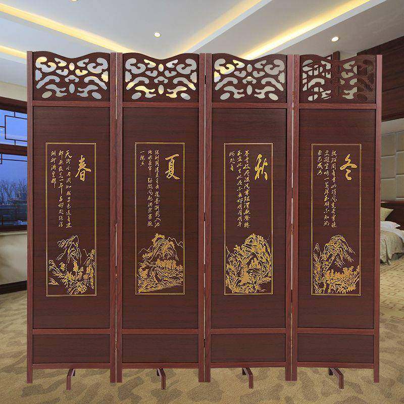 中式实木屏风隔断遮挡客厅卧室房间折叠移动现代简约双面折屏玄关,畜牧/养殖物资,畜牧/养殖器械,淘宝优惠券,粉丝福利购,淘宝优惠卷
