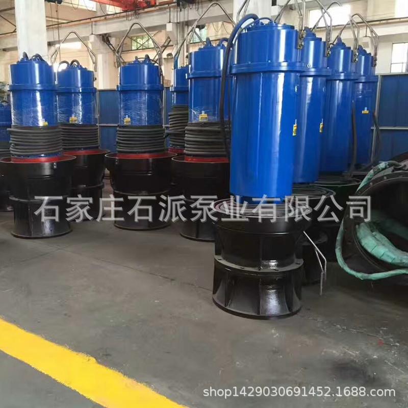 QZB潜水轴流泵立式灌溉大流量农用潜水泵排污自动雪橇式轴流泵