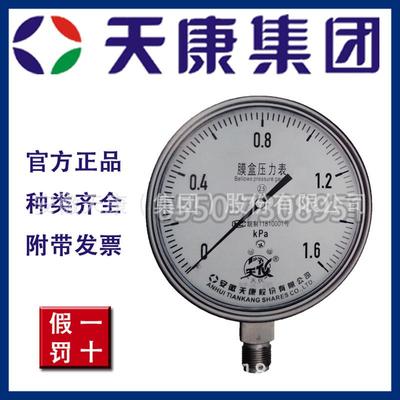 安徽天康YEB-100 YEB-60 YEB-150膜盒压力表厂价直销