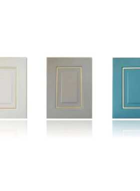 模压PVC吸塑橱柜浴室柜欧式格栅门板橱柜厂家kitchen cabinet