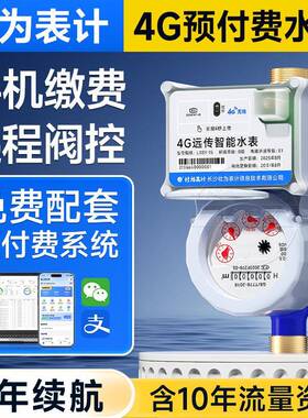 4G无线远传预付费水表物联网智能水表4分6分送水表抄表缴费系统
