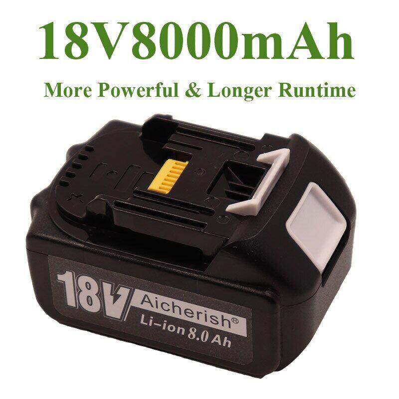BL1860充电电池18V8000mAh锂离子适用于牧田18v电池+充电器