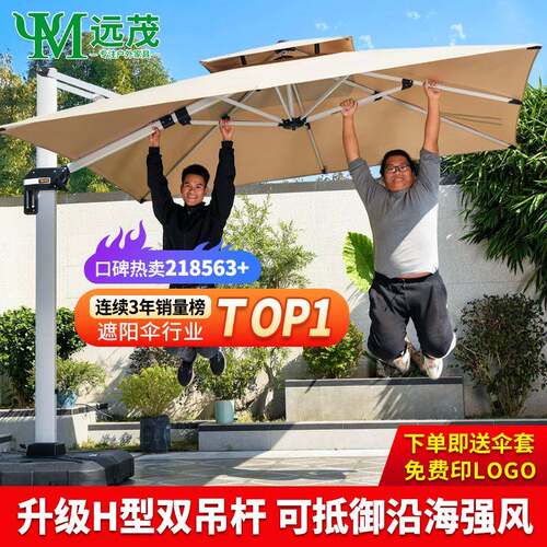 大户外遮阳伞庭院露天罗马伞花园别墅太阳伞棚室外摆摊伞商用远茂
