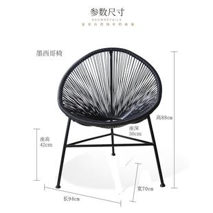 户外家具蛋形椅三件套欧美畅销休闲桌椅编织藤椅铁艺仿藤鸡蛋椅