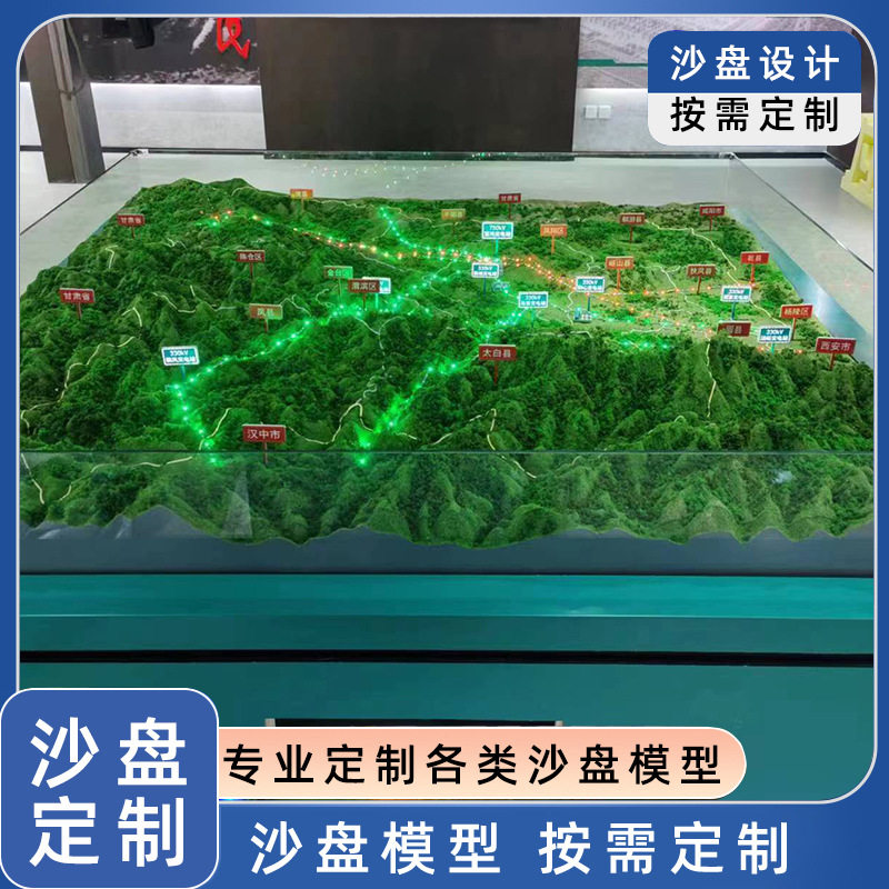 山体地形地貌沙盘地质地貌分布地形交通历史地理规划模型